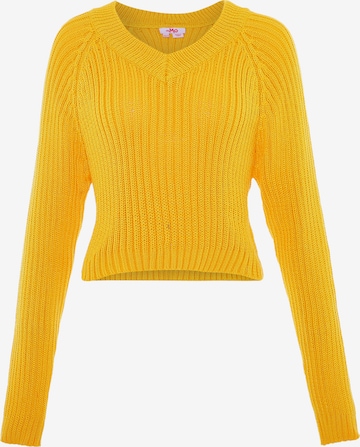 Pull-over MYMO en jaune : devant