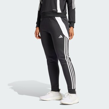 ADIDAS PERFORMANCE Tapered Sportbroek 'Tiro 24' in Zwart: voorkant