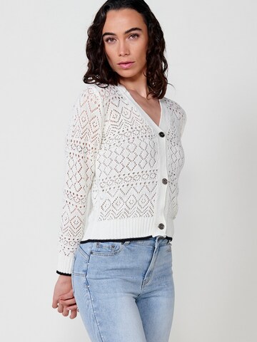 KOROSHI Knit cardigan in White