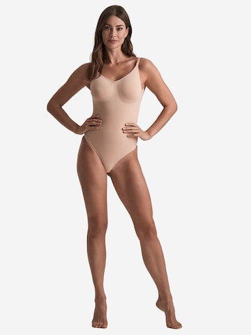 Bye Bra - Body moldeador en beige: frente