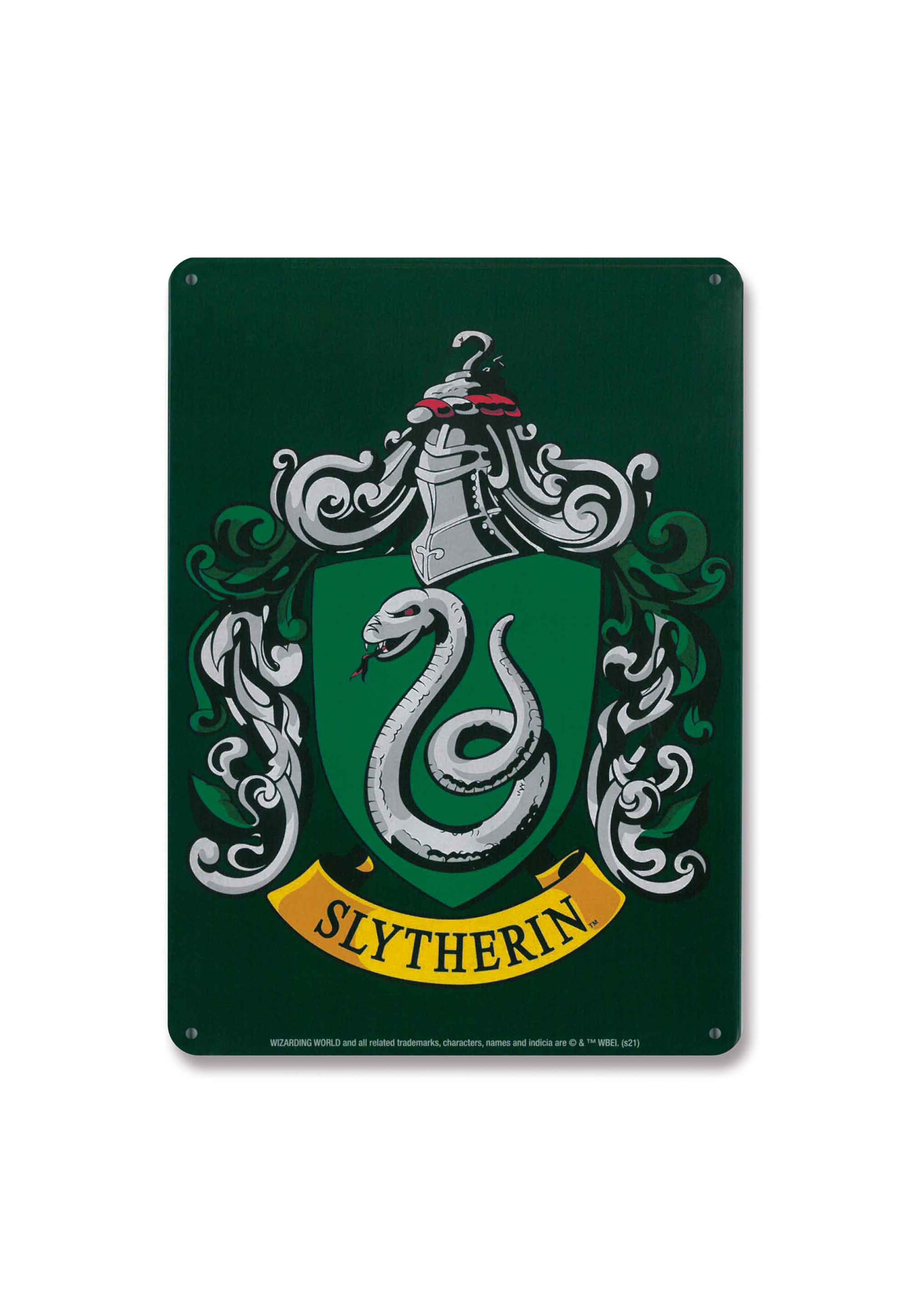 LOGOSHIRT Blechschild 'Harry Potter - Slytherin' in Mischfarben: Vorderseite