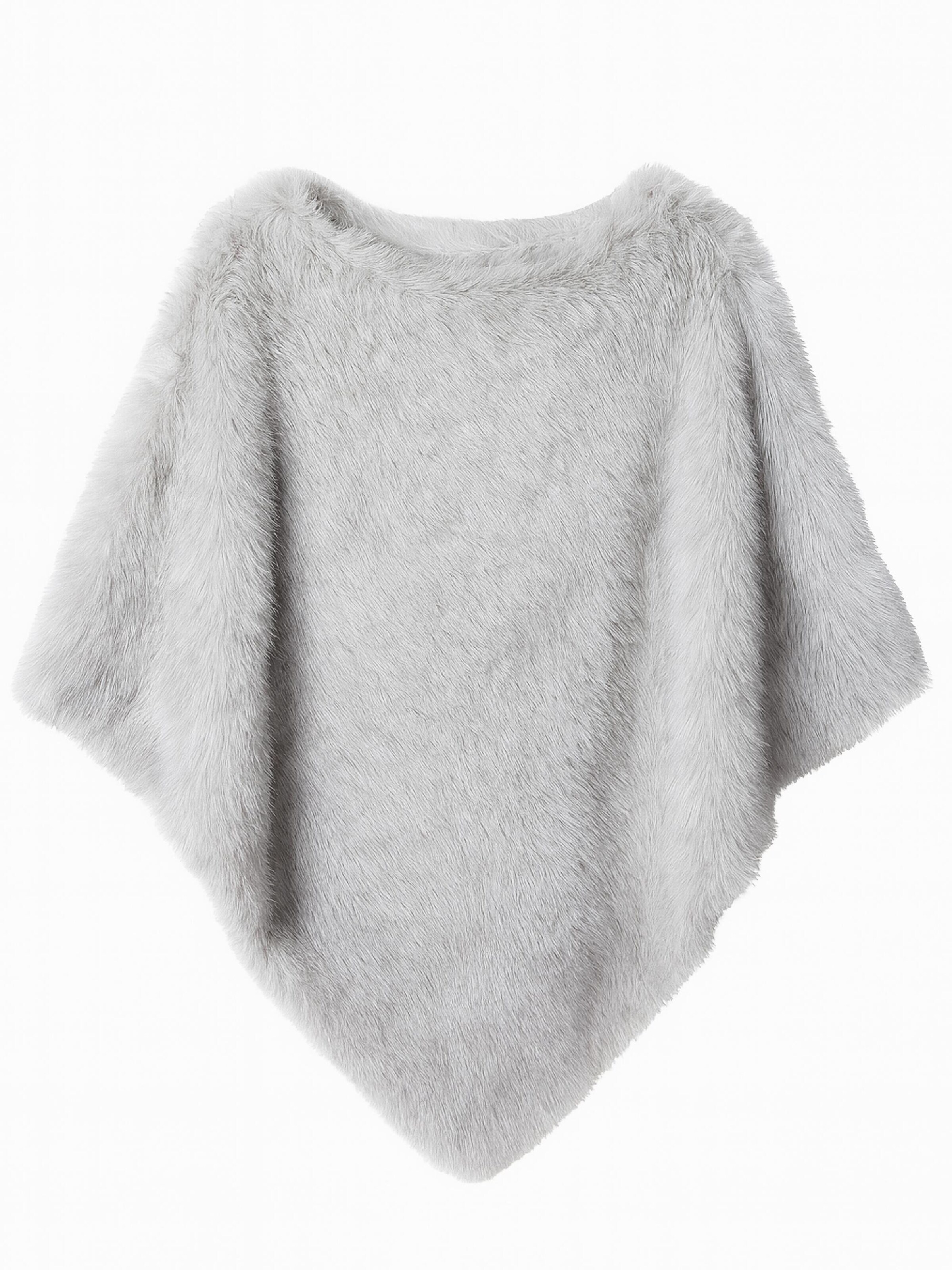 COLLEZIONE ALESSANDRO Cape 'London' in Grey: front