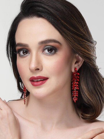 AVANT-GARDE PARIS Ohrringe 'Nicoleta' in Rot