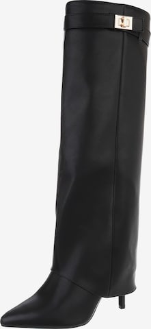 Ital-Design Stiefel in Schwarz: Vorderseite
