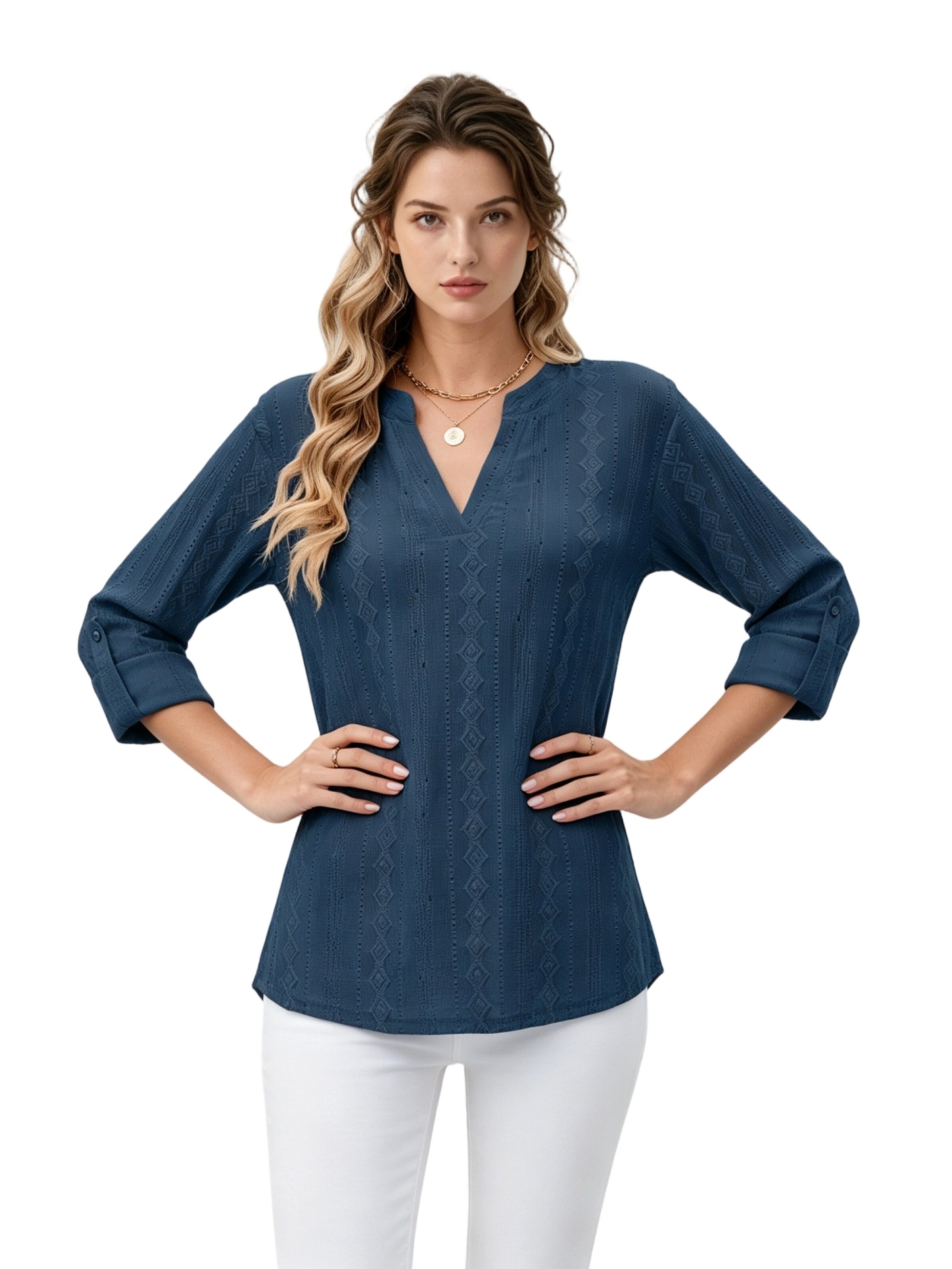 Yesfashion Bluse‌‌‌‌‌‌‌‌‌ in Blau