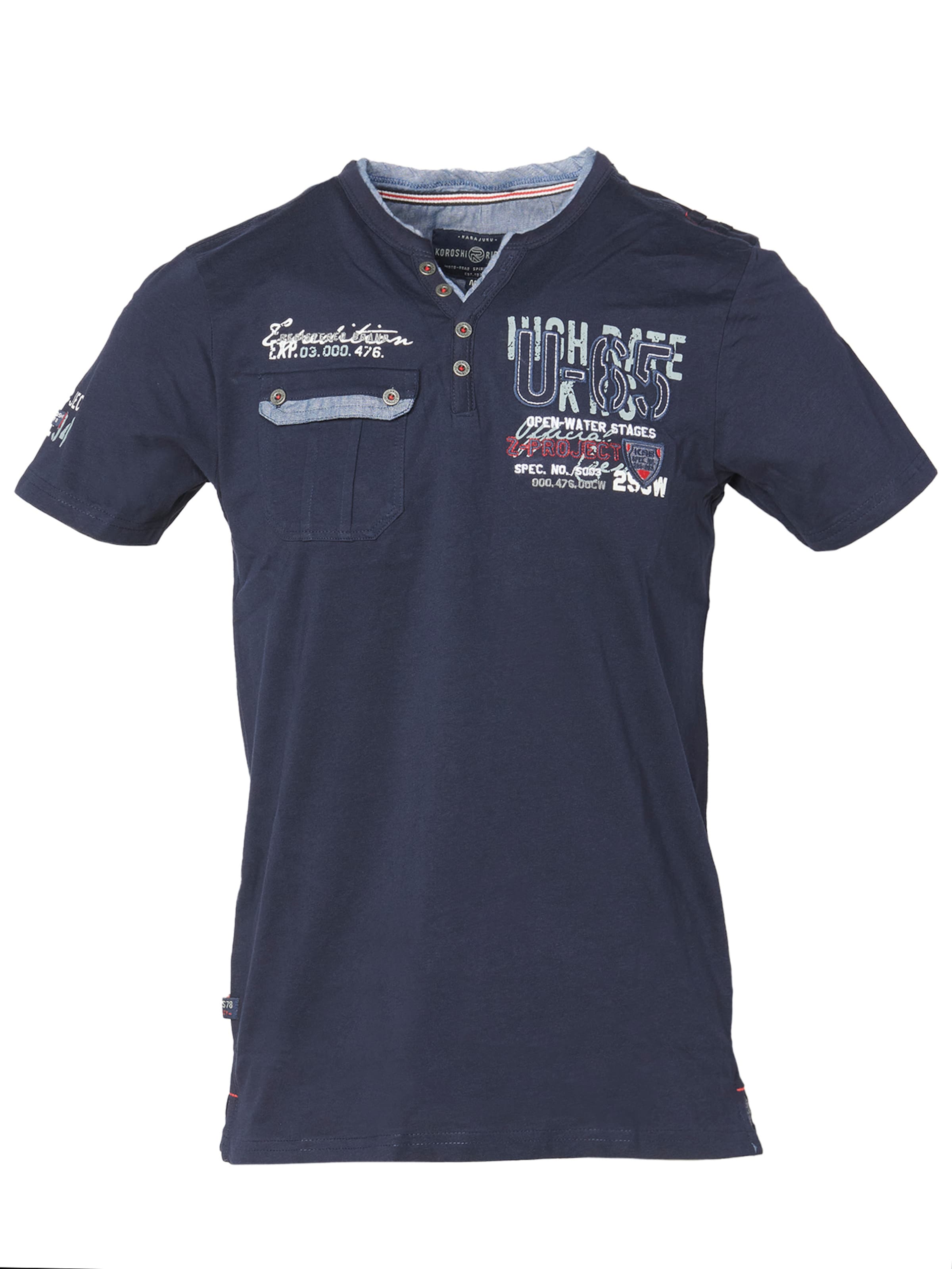 KOROSHI - Camiseta en azul: frente