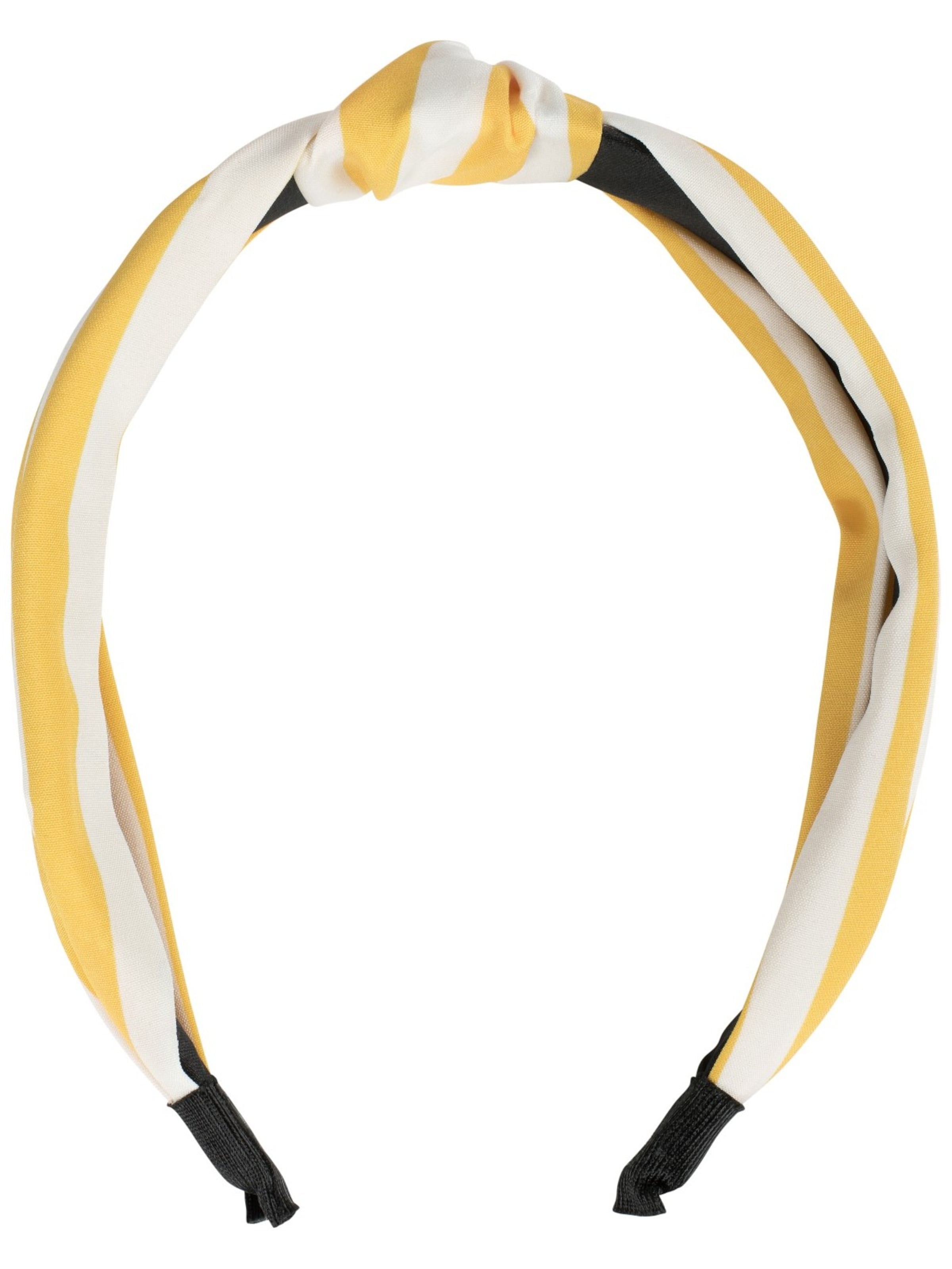 styleBREAKER Haarschmuck 'Haarreif mit Streifen Muster'‌‌‌‌‌‌‌ in Gelb