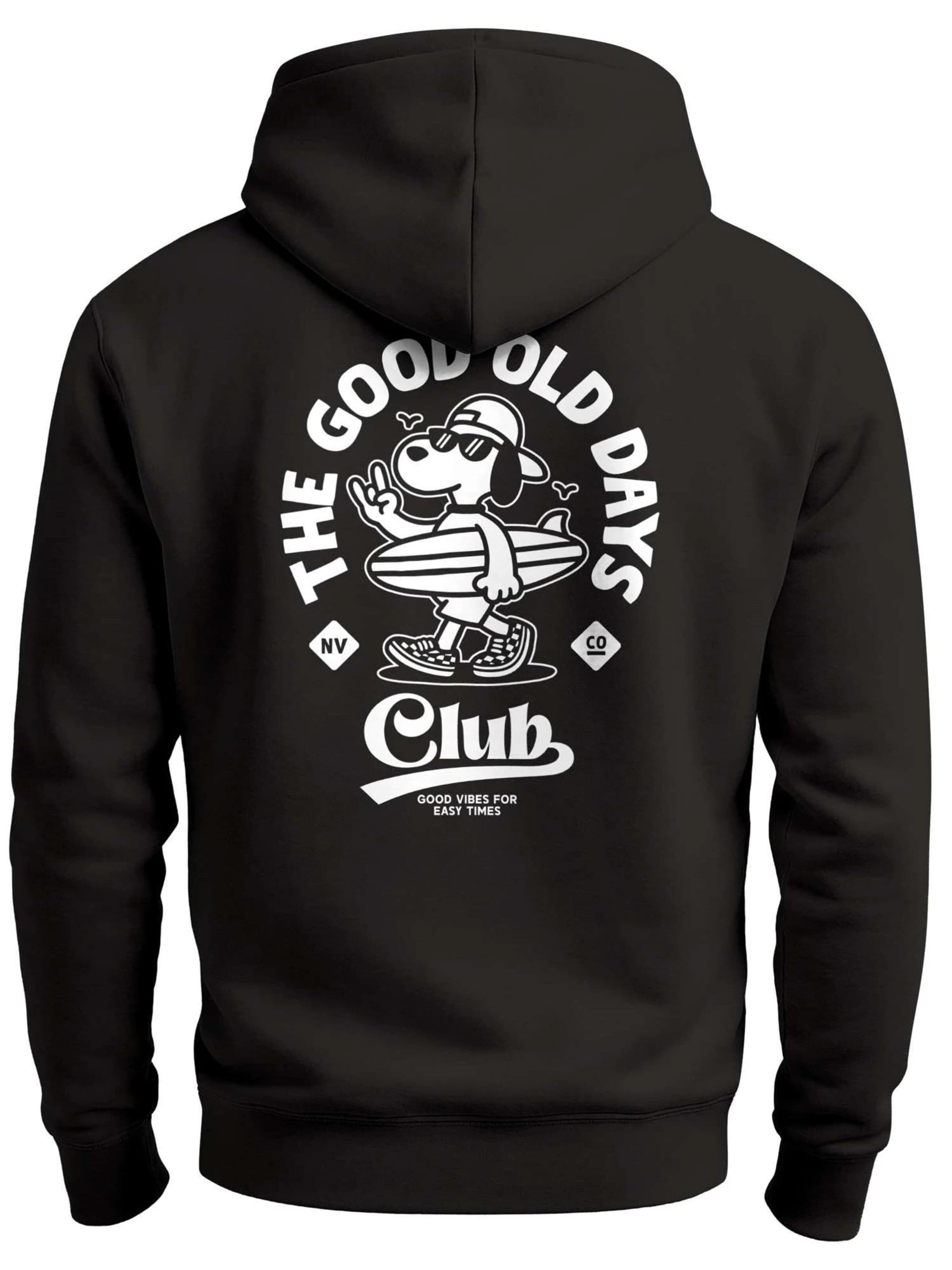 Neverless Sweatshirt 'Good old Days' in Black: front