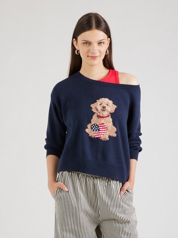 HOLLISTER Πουλόβερ σε μπλε: μπροστά