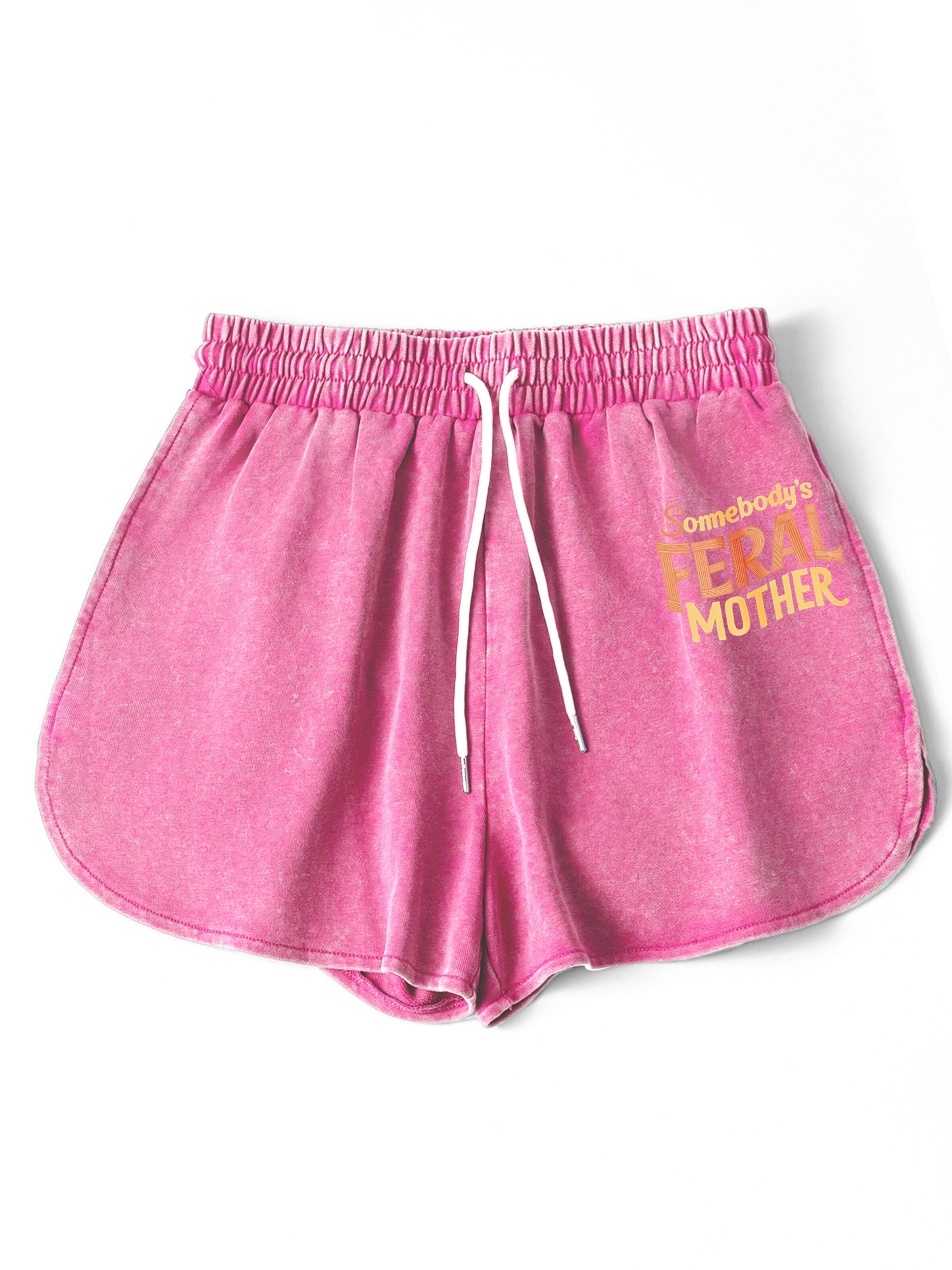 GORHEY Loosefit Sportbroek in Roze: voorkant