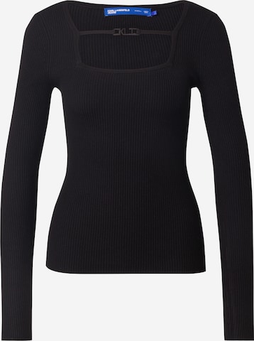 Pull-over KARL LAGERFELD JEANS en noir : devant