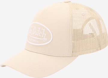 Cappello da baseball 'LOF' di Von Dutch Originals in beige: frontale