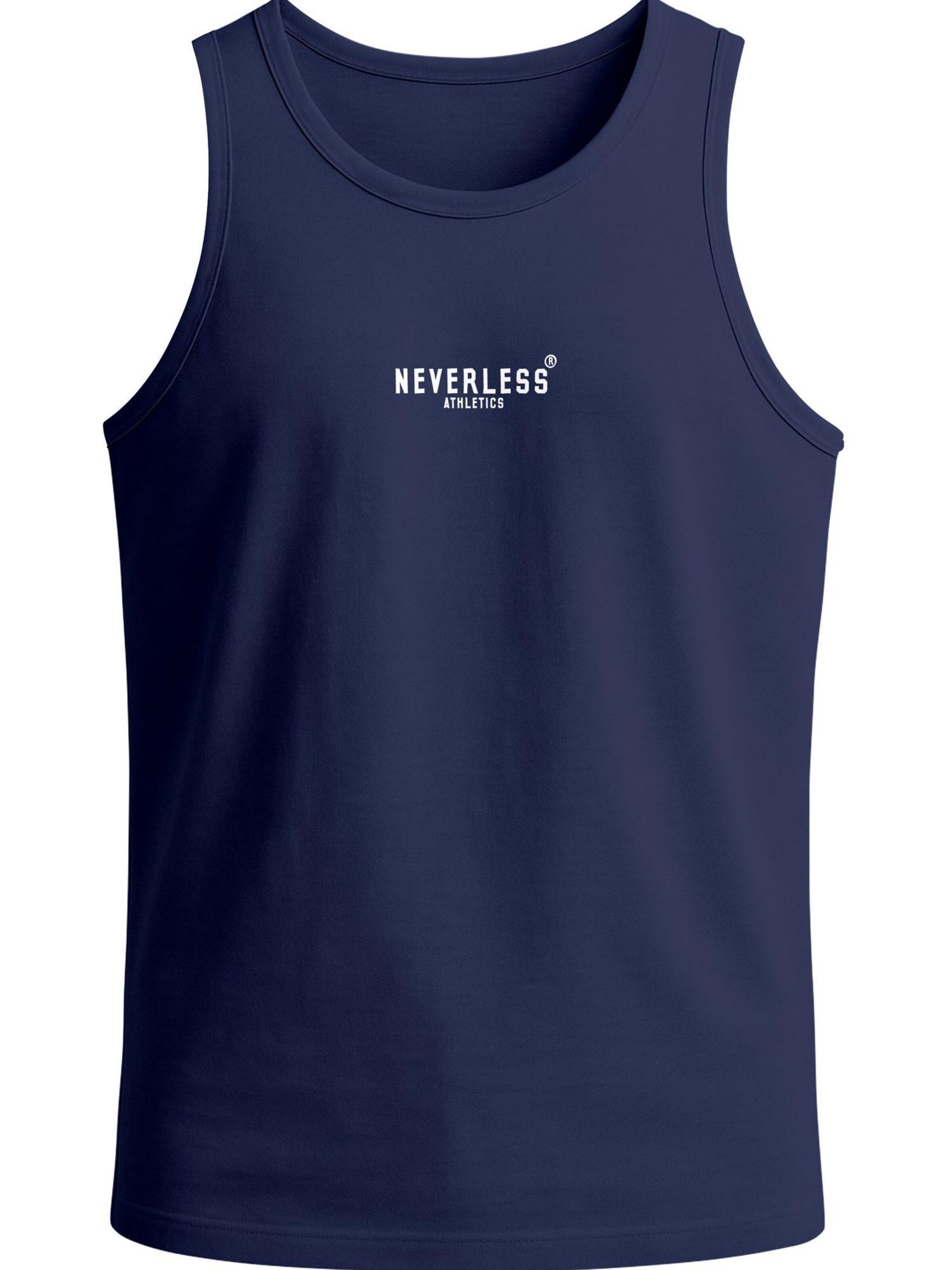 Neverless Shirt 'Barbell Sparta' in Blue: front