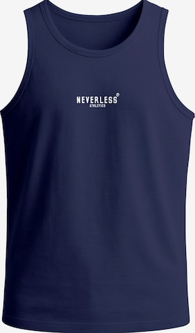 Neverless Shirt 'Barbell Sparta' in Blue: front