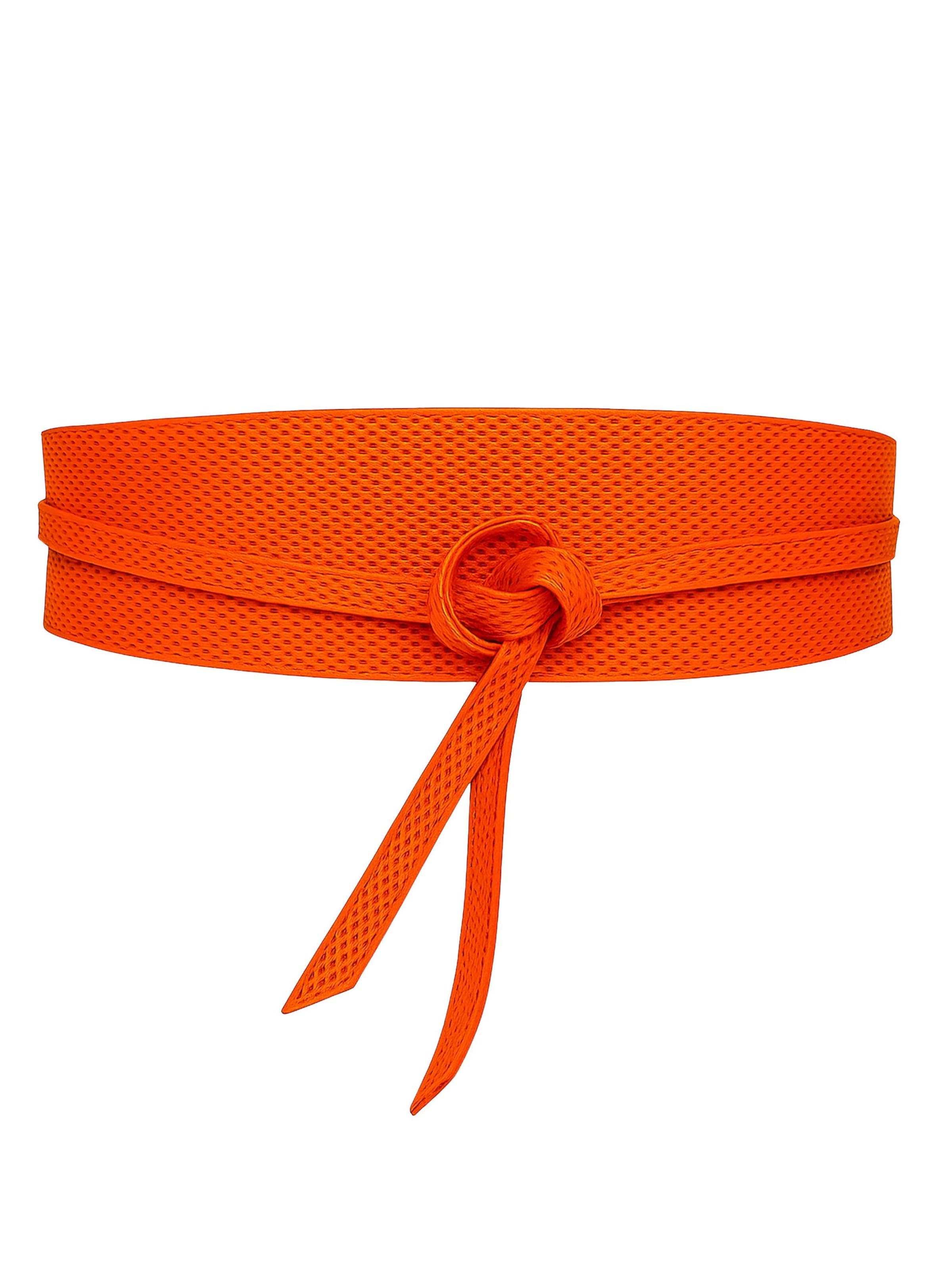 COLLEZIONE ALESSANDRO Gürtel 'Neon' in orangerot, Produktansicht