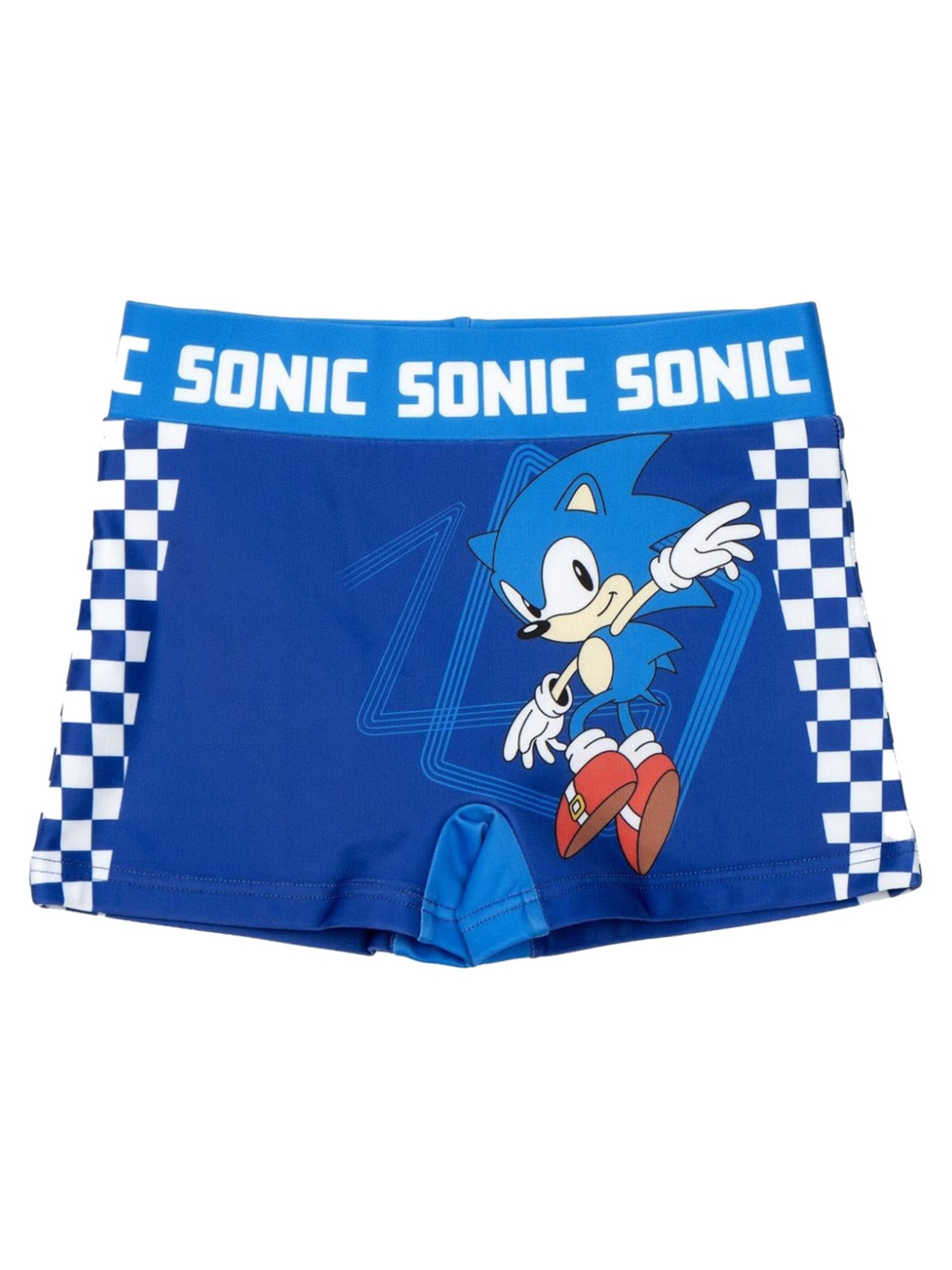 Sonic the Hedgehog Zwembroek in Blauw: voorkant