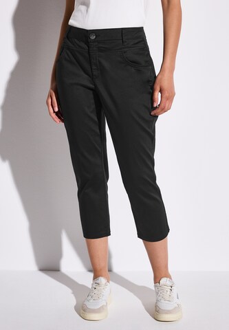 STREET ONE Slimfit Hose in Schwarz: Vorderseite