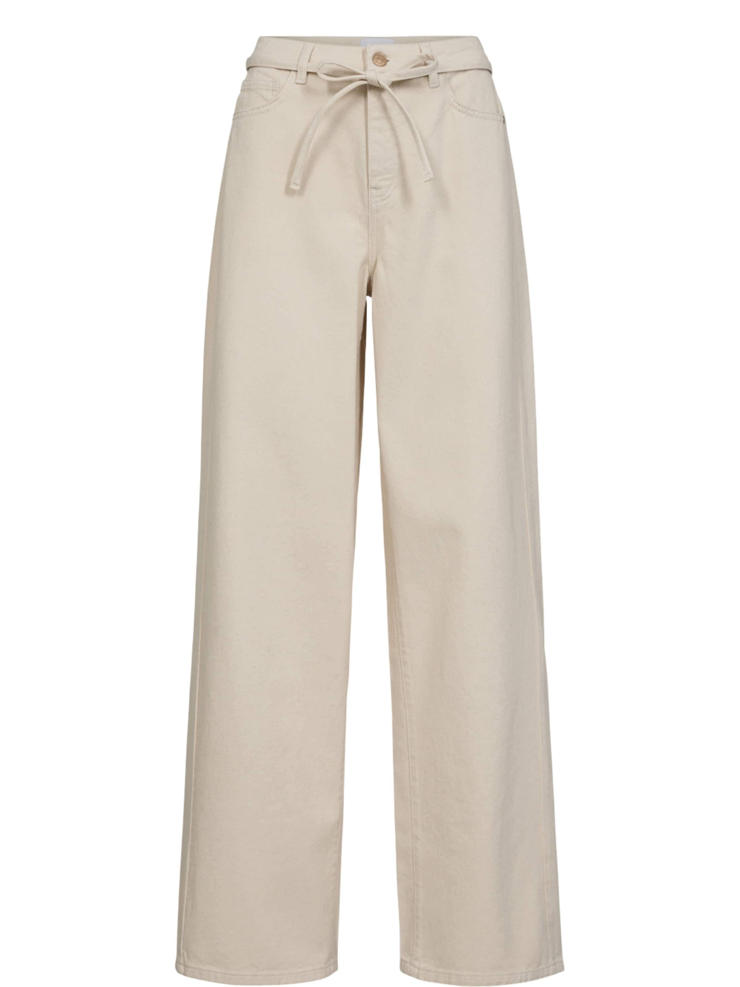 NÜMPH Jean 'NUBROOKLYN SOLID' en écru, Vue avec produit