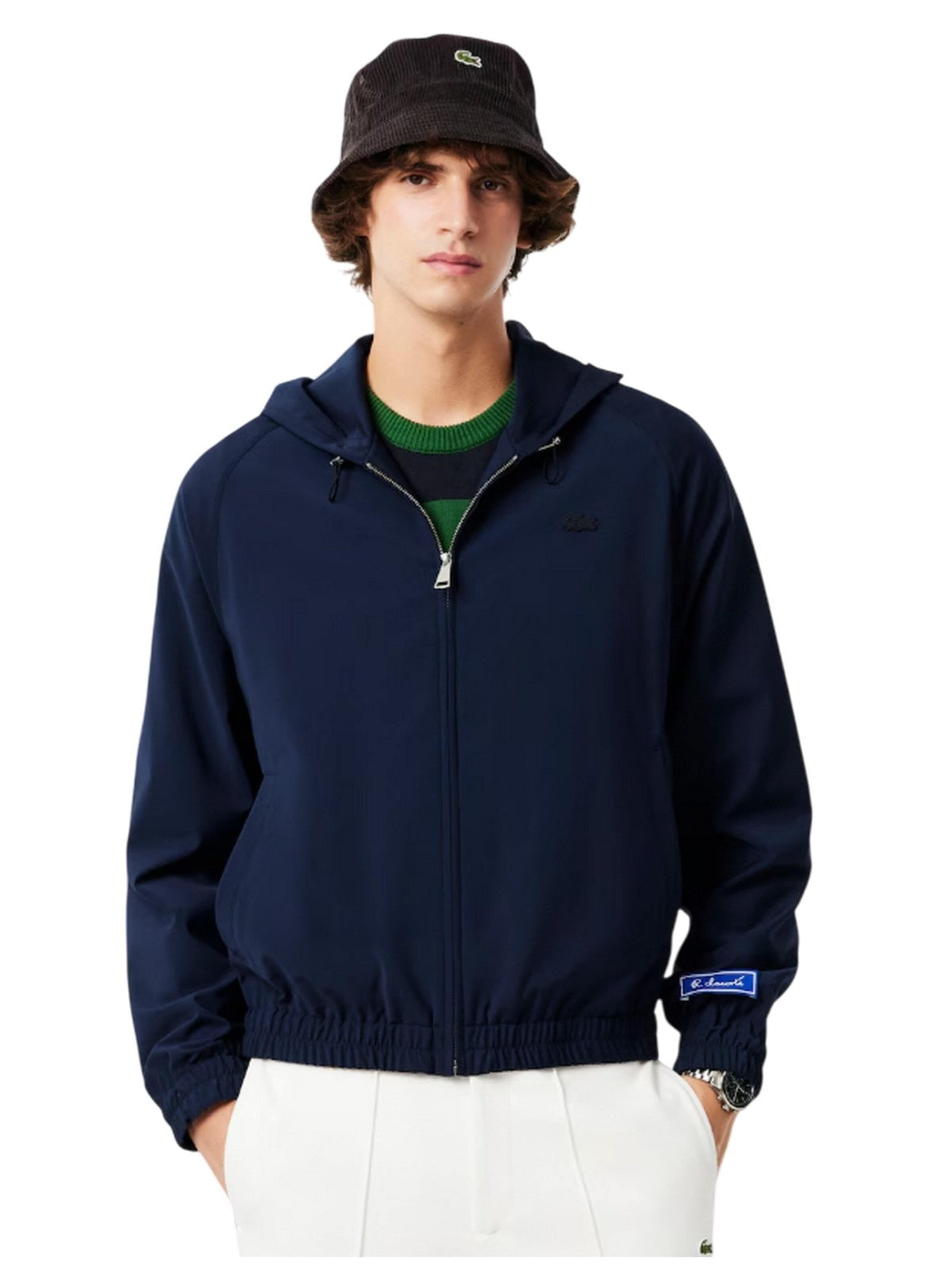 LACOSTE - Chaqueta de entretiempo en azul: frente