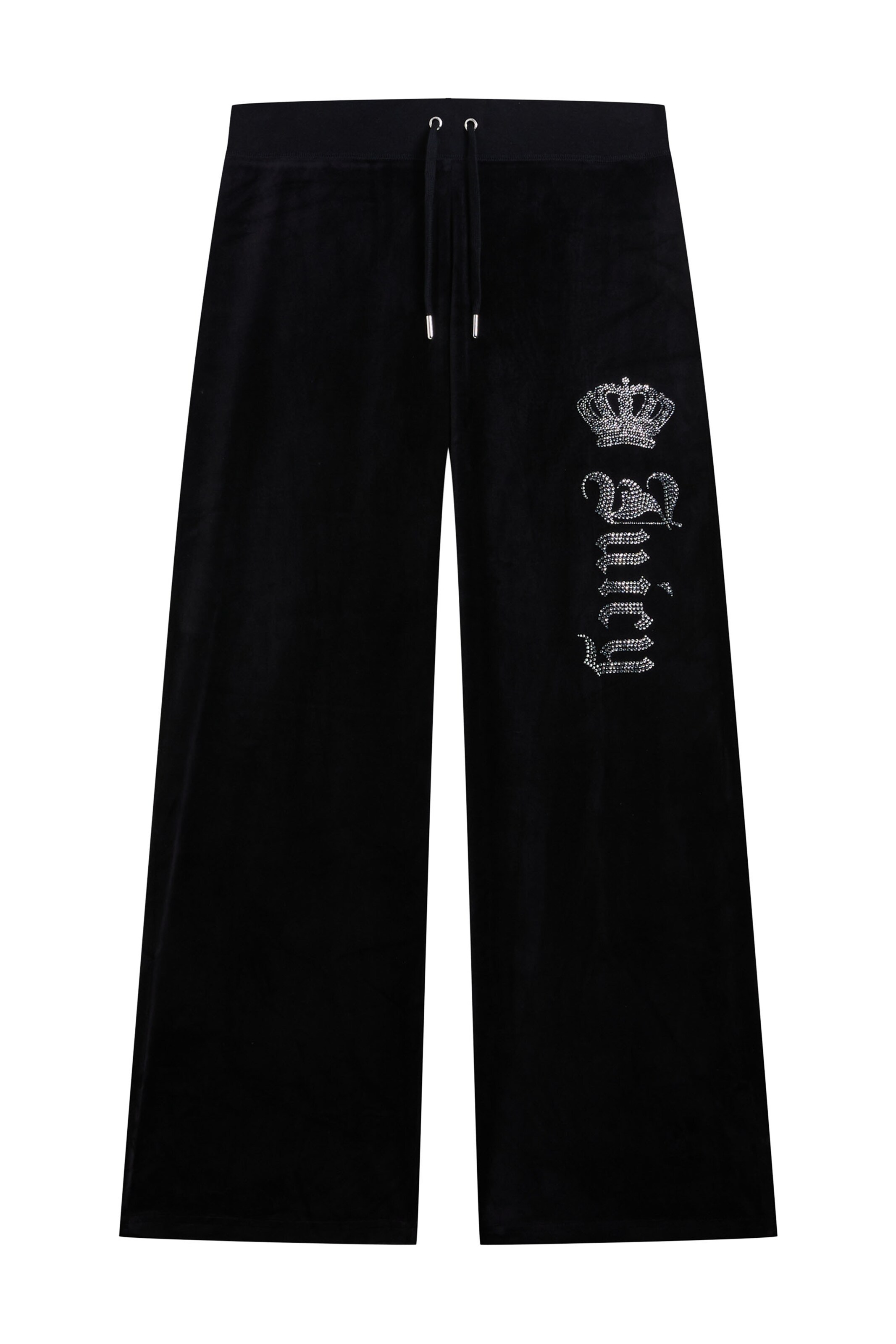 Juicy Couture Wide Leg Hose in Schwarz: Vorderseite
