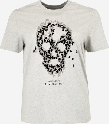T-shirt 'OMNIA SKULL BOYFRIEND' AllSaints en gris : devant