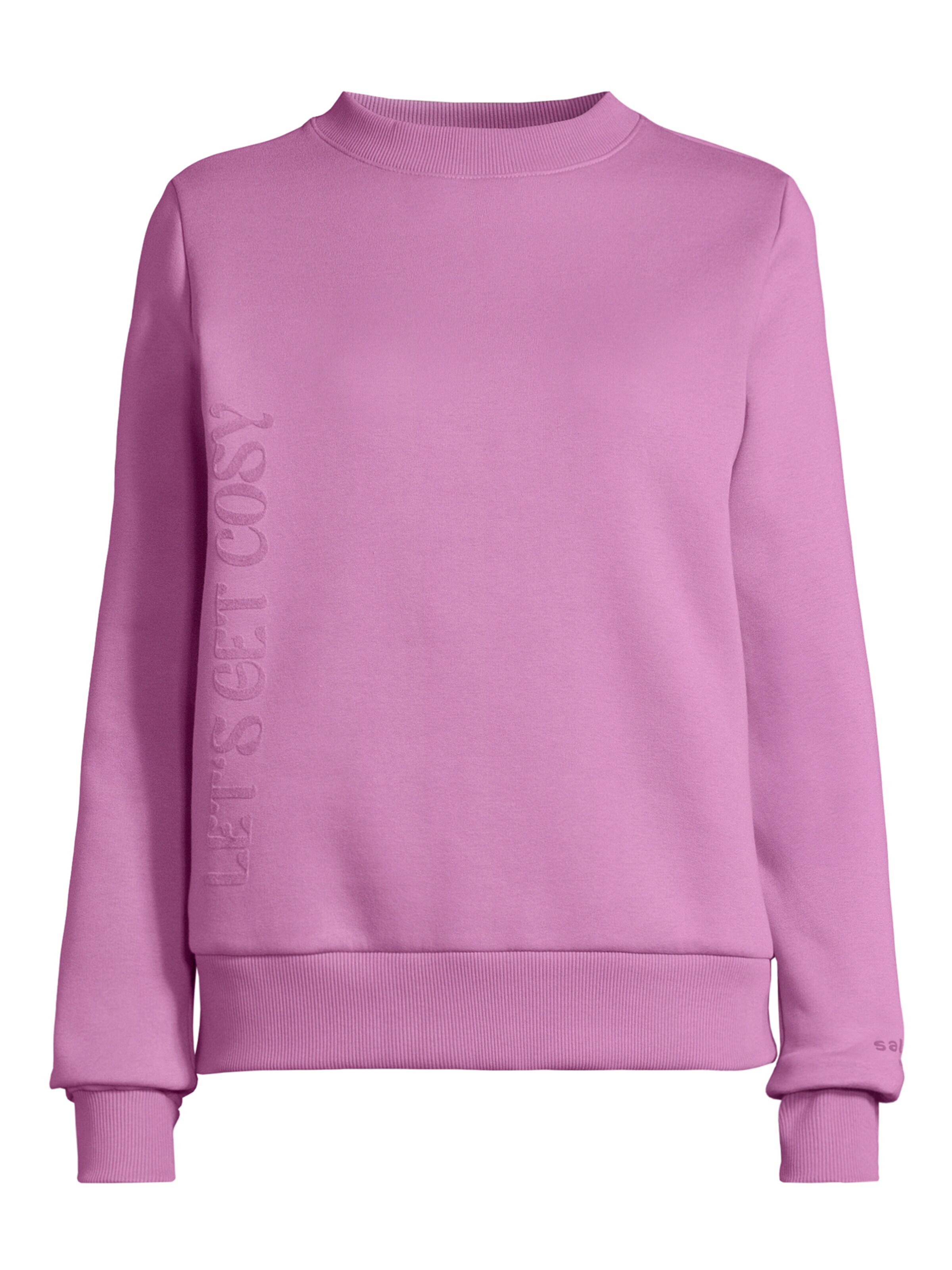 salzhaut Sweatshirt 'SCHAOPSWULLE' in Pink: front