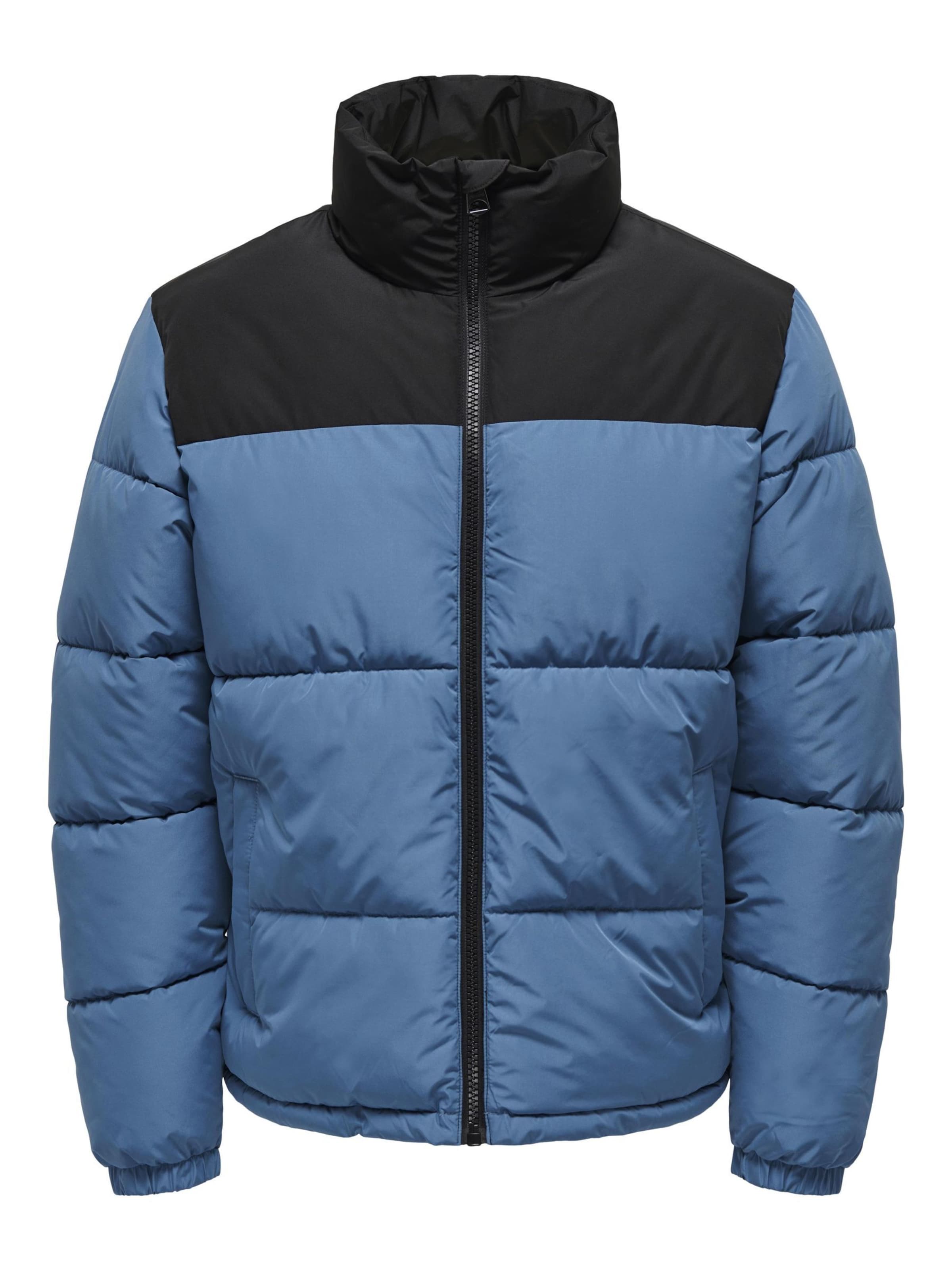 Only & Sons Tussenjas in Blauw: voorkant