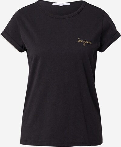 Maison Labiche Shirt 'POITOU BONJOUR' - (GOTS) in goldgelb / schwarz / weiß, Produktansicht