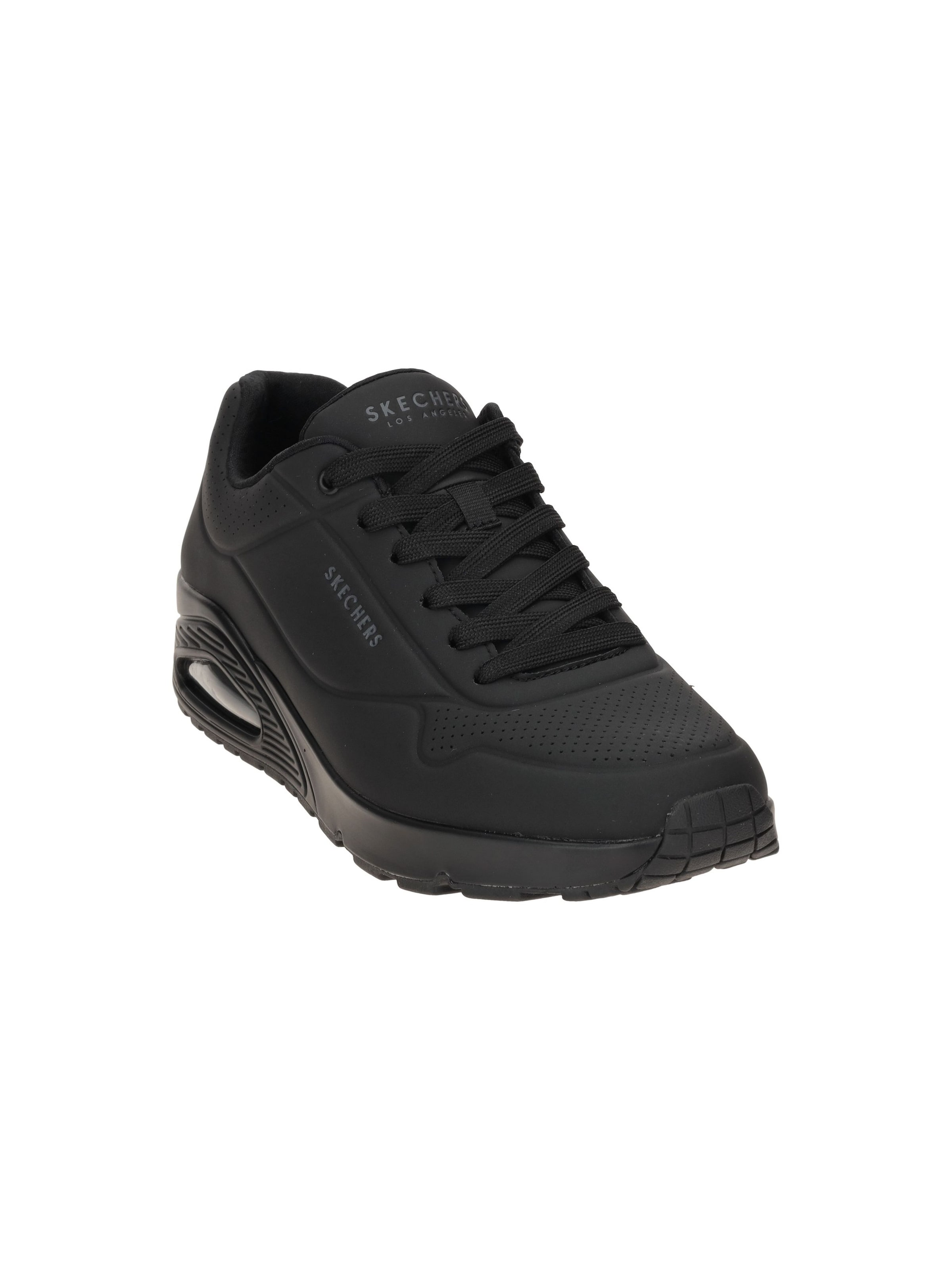 SKECHERS Schnürschuh 'Skechers Uno Schuhe schwarz uni Herren Sneakers 52458'‌‌‌‌‌‌‌‌‌ in Schwarz