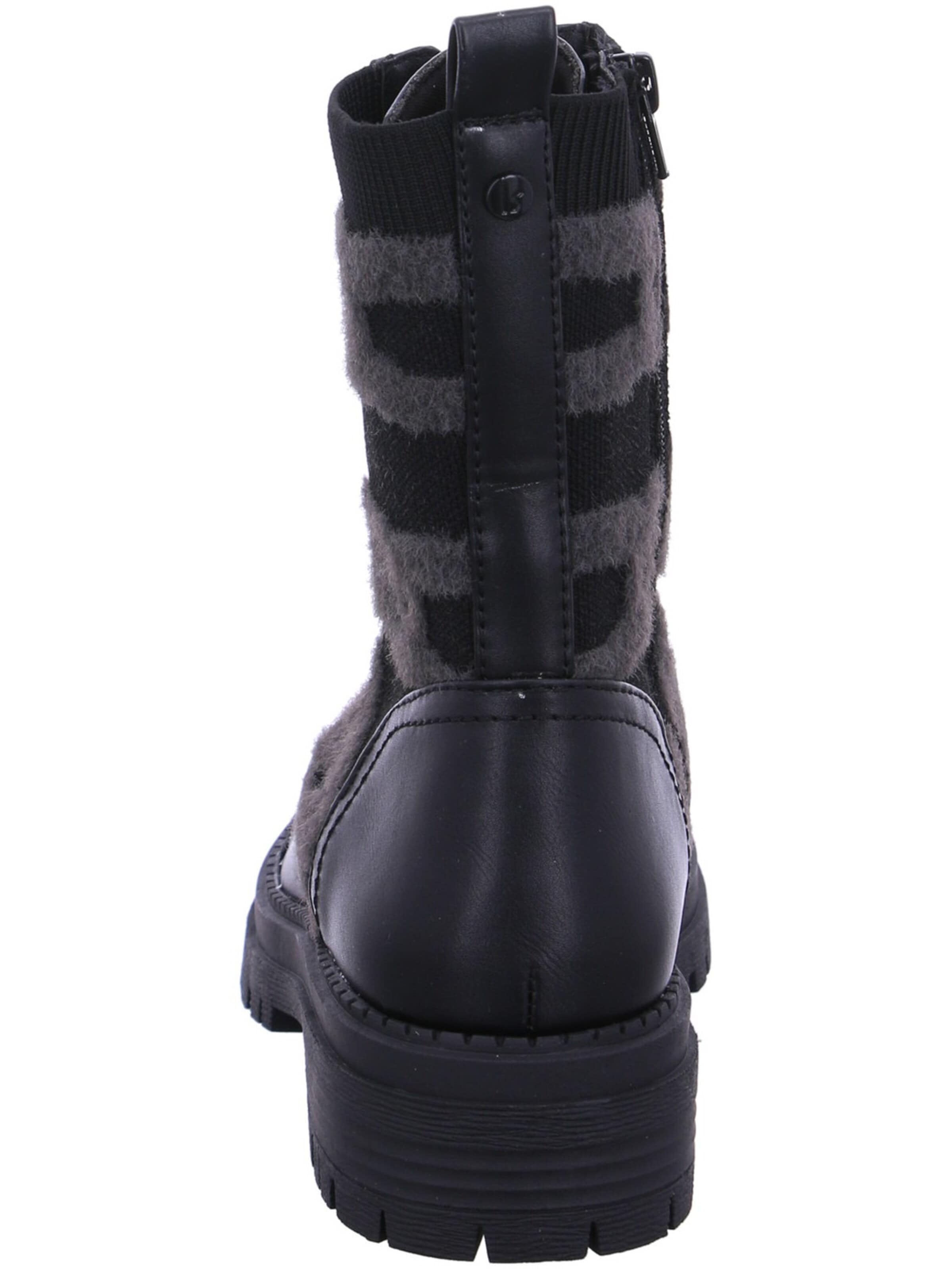 LA STRADA Lace-Up Ankle Boots in Black