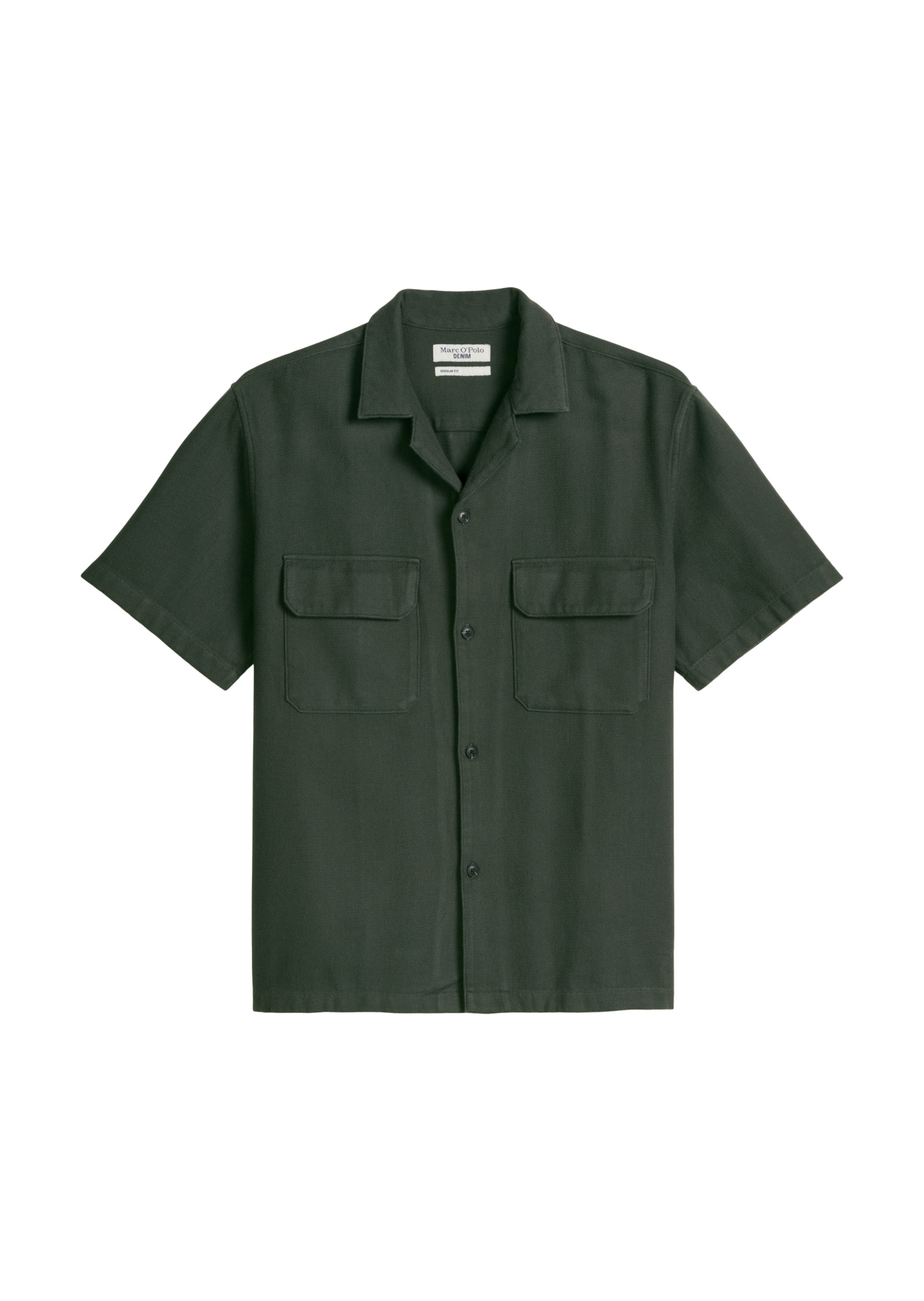 Marc O'Polo DENIM Regular Fit Hemd in Grün: Vorderseite