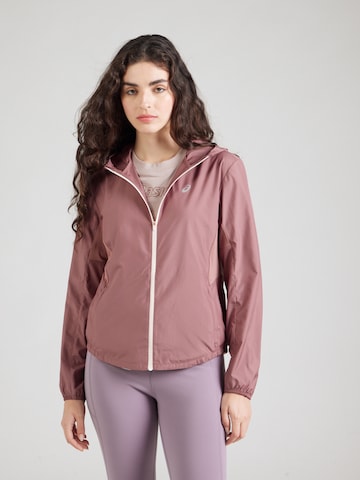 ASICS - Chaqueta deportiva en rojo: frente
