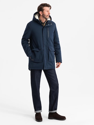Ombre Winterparka 'OM-JALJ-0181' in Blauw