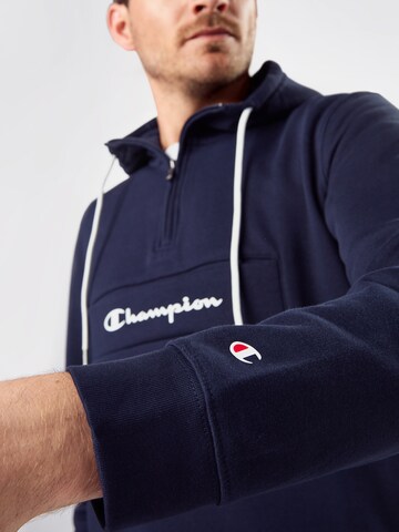 Champion Authentic Athletic Apparel Regularny krój Bluzka sportowa w kolorze niebieski