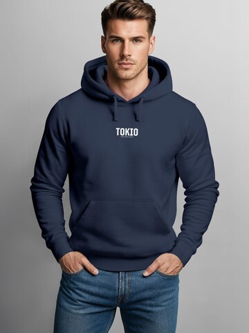 Neverless Sweatshirt 'Tokio' in Blau
