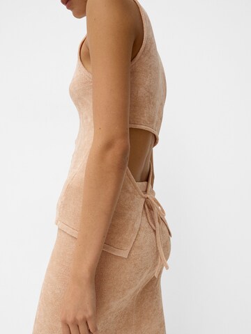 Pull-over Bershka en beige
