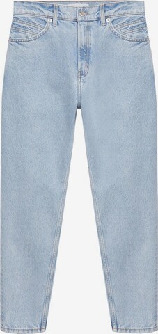 MANGO Tapered Jeans 'Mom 90' in Blauw: voorkant