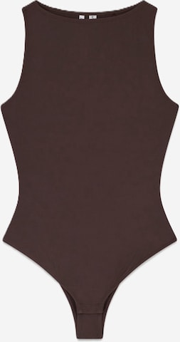 GUESS - Camisa body 'PENELOPE' em castanho: frente