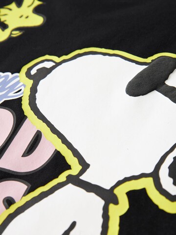 NAME IT - Camiseta 'Snoopy' en negro