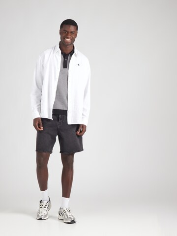 Abercrombie & Fitch Классический крой Рубашка в Белый