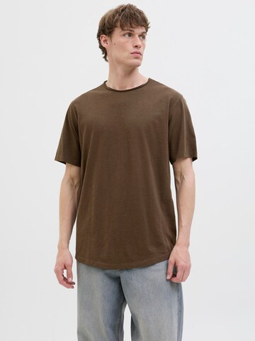 T-Shirt 'Basher' JACK & JONES en marron : devant