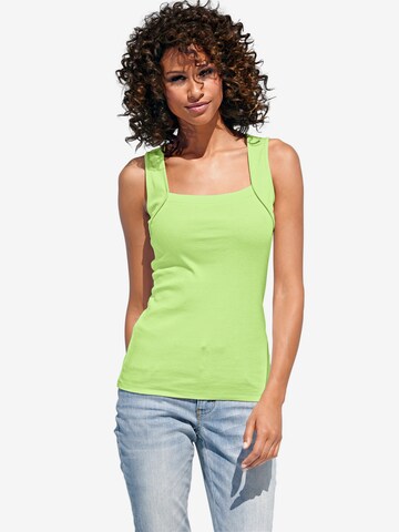 heine Top in Green: front