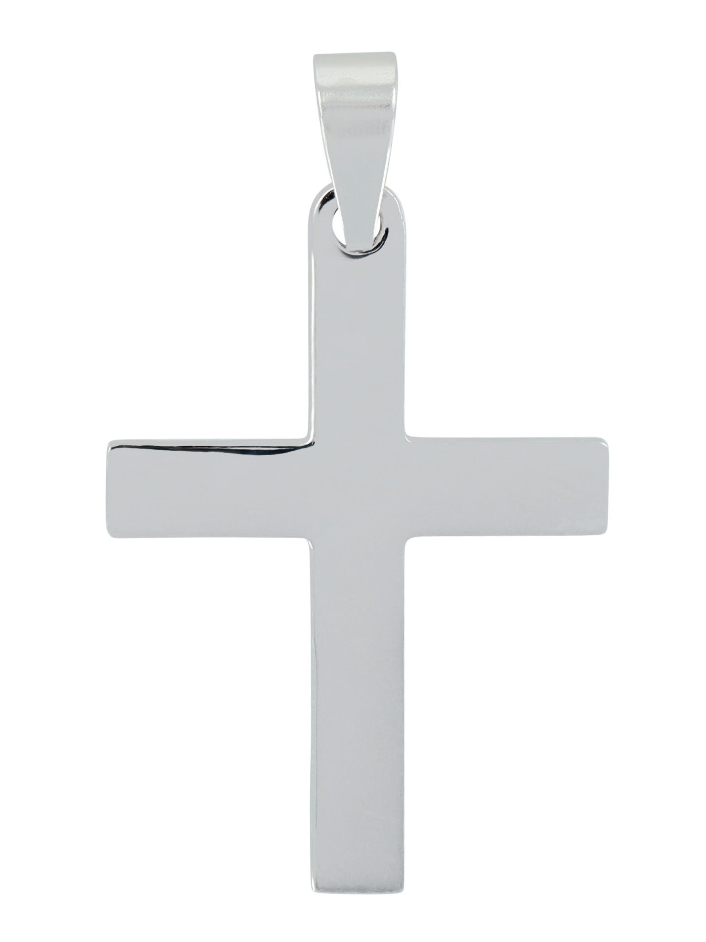 Akzent Pendant '"Proko" Silber 925 ohne Kette - Modern - Kreuz' in Silver