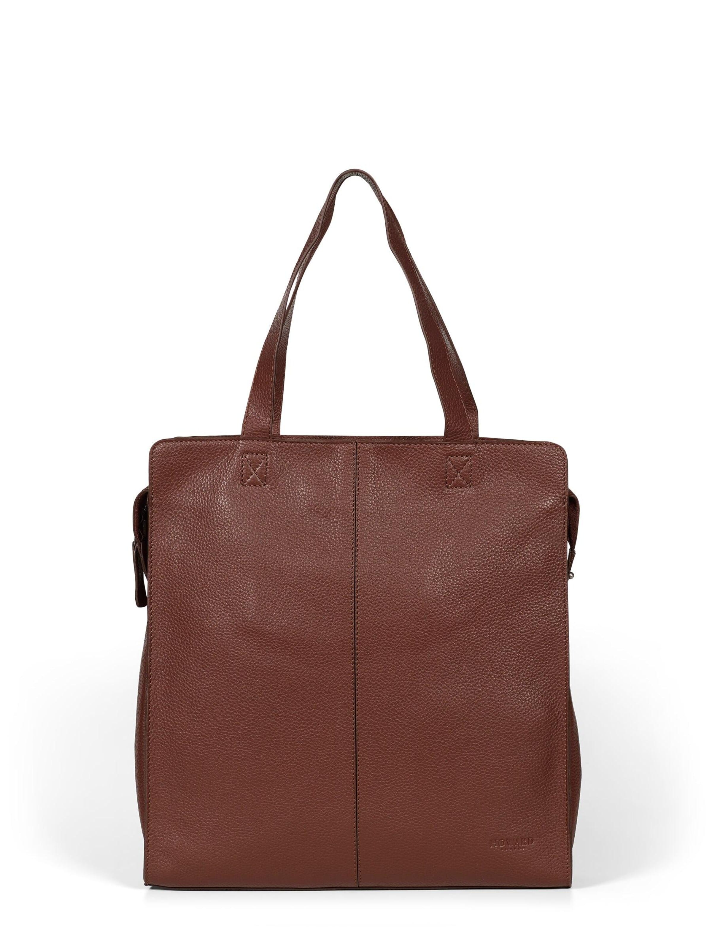 Cabas 'Tote Bag Sam Brown' Howard London en marron : devant