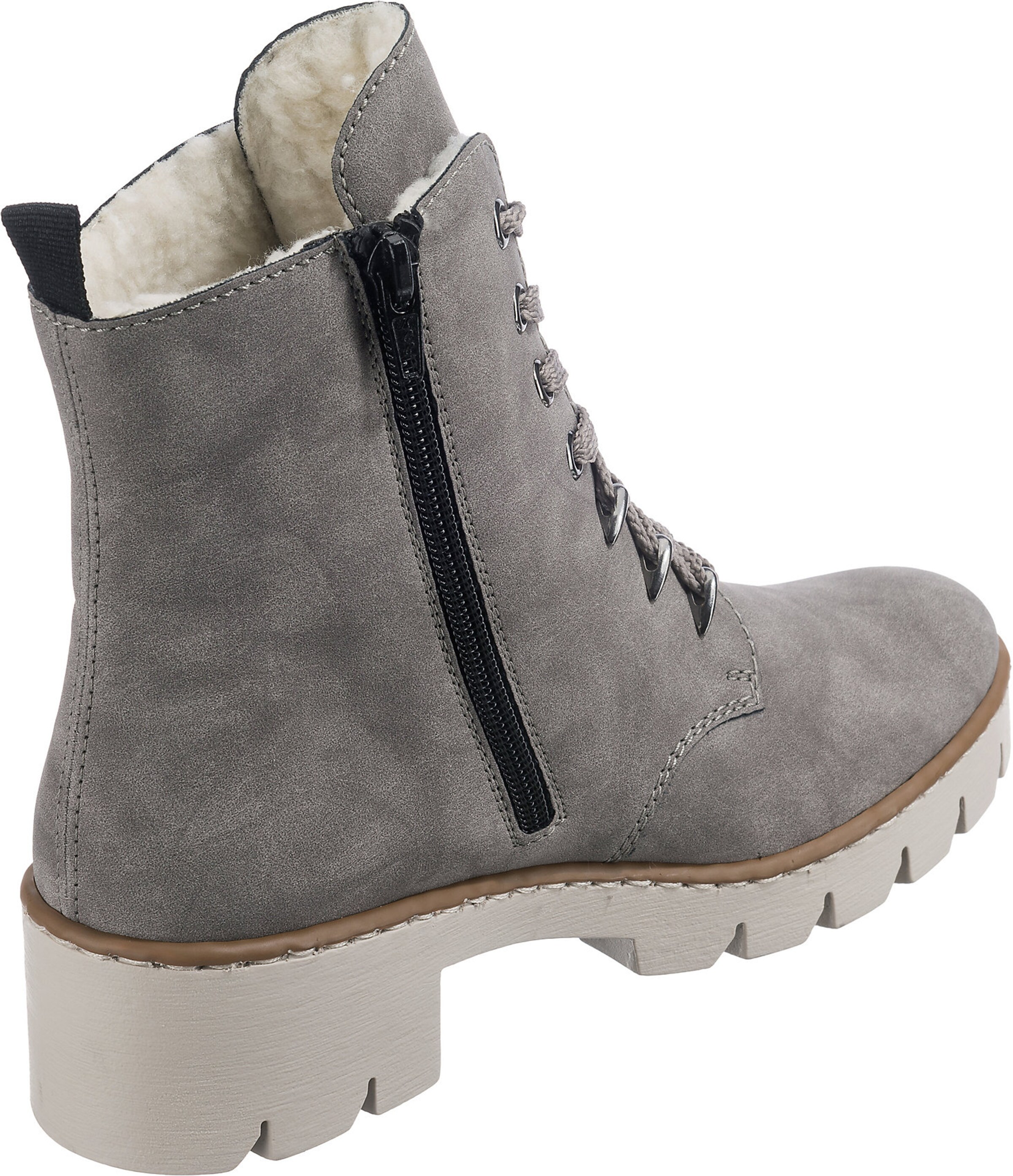 Rieker Schnürstiefelette in Grau