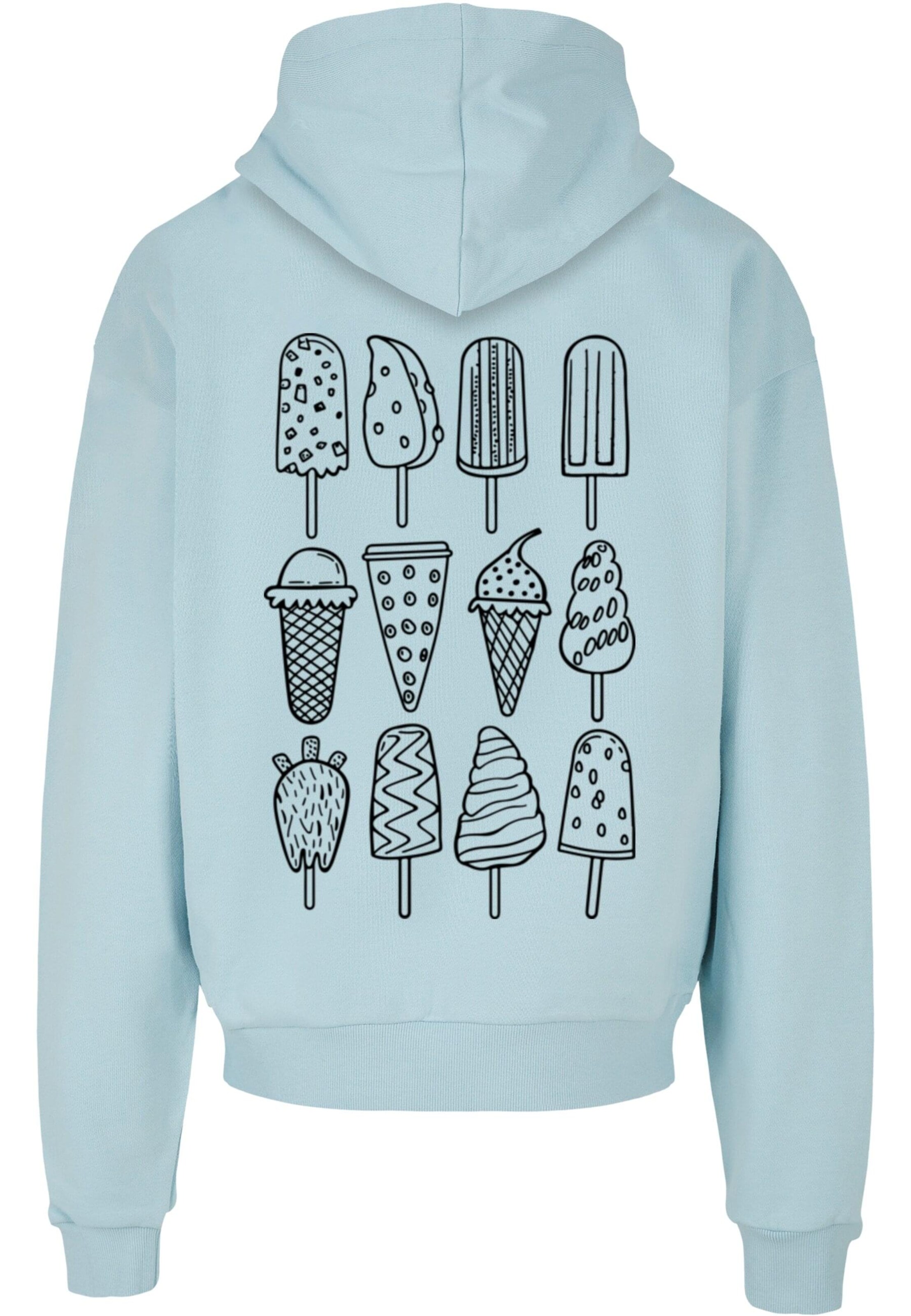 Merchcode Sweatshirt 'Ice Cream' in Blauw