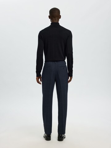 Regular Pantalon à pince SELECTED en bleu