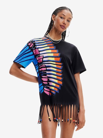 Desigual Shirt 'Oahu' in Zwart: voorkant