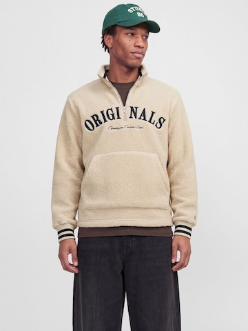 JACK & JONES Pullover 'JORFREDERIKSBERG' in Beige
