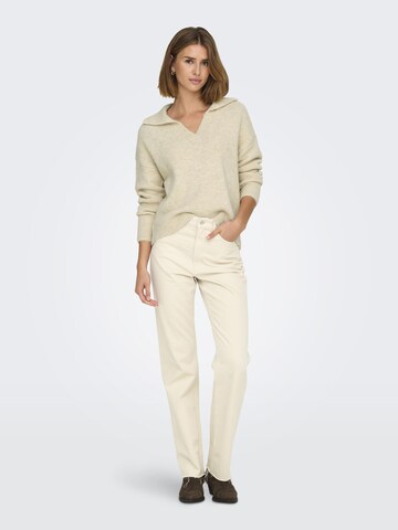 Pull-over 'Maggie' ONLY en beige